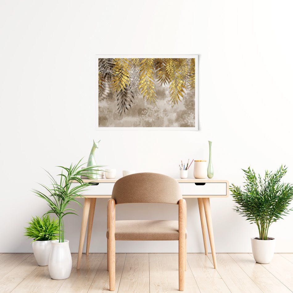 Earthy Leaves Art Print wall art product / Shutterstock