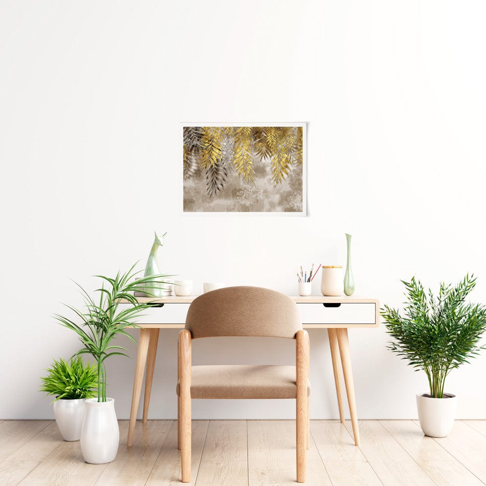 Earthy Leaves Art Print wall art product / Shutterstock