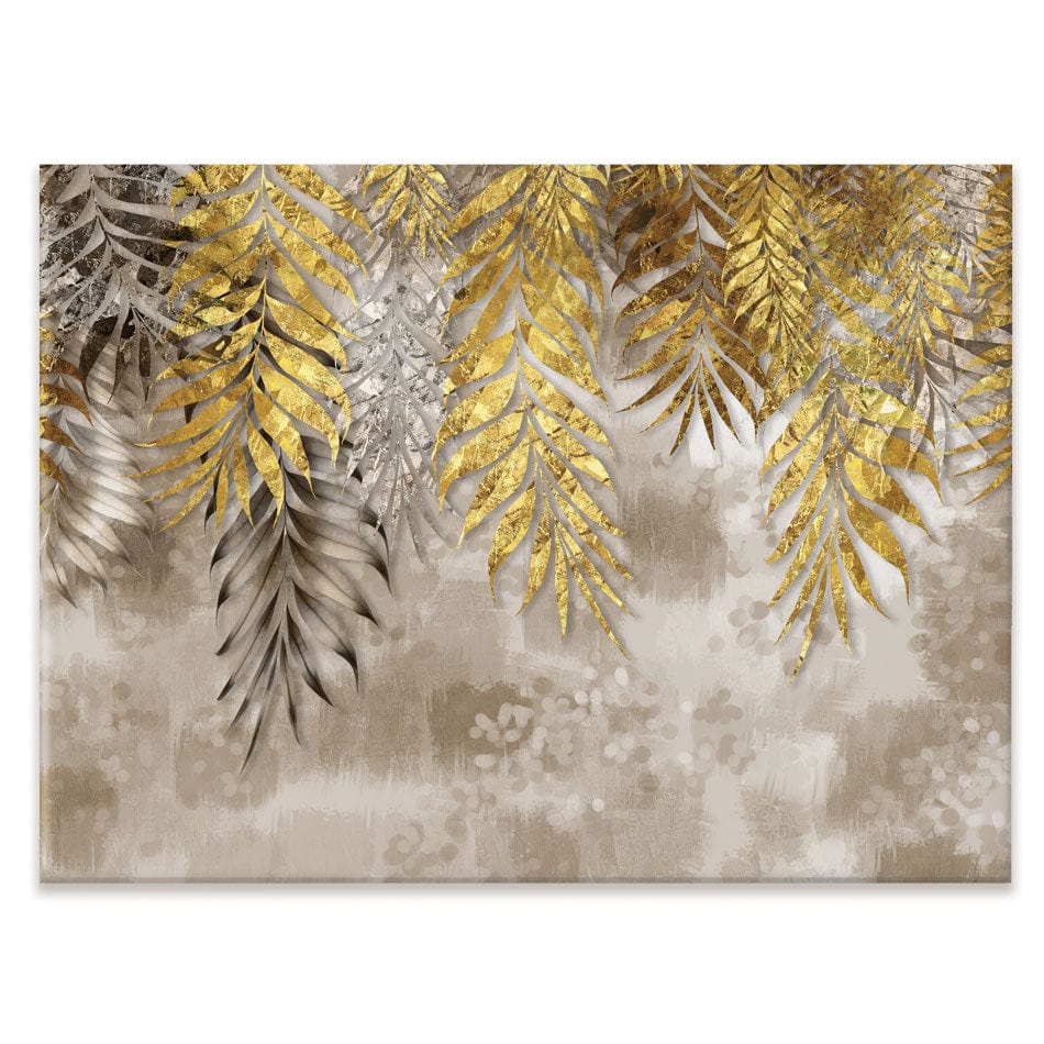 Earthy Leaves Canvas Print wall art product 3d artwork wallpaper / Shutterstock