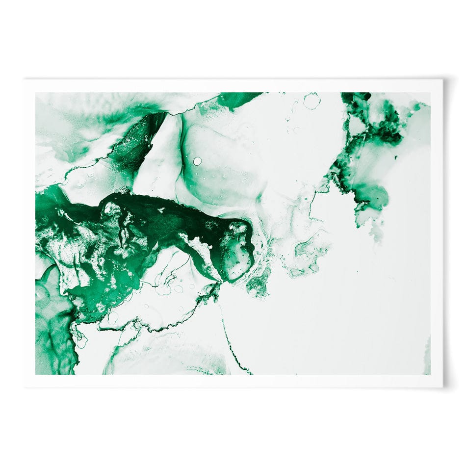 Emerald White Art Print wall art product / Shutterstock