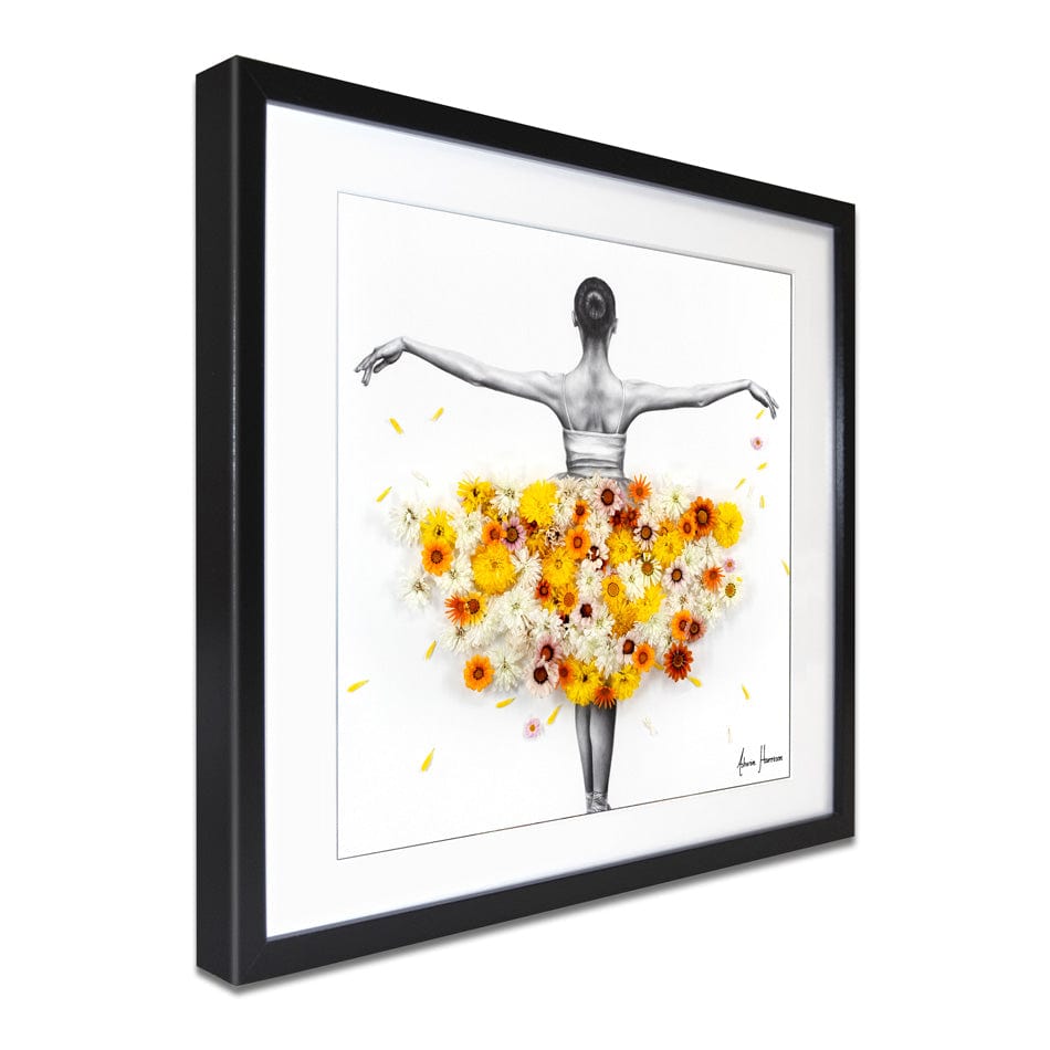 Flower Ballerina Square Framed Art Print wall art product Ashvin Harrison