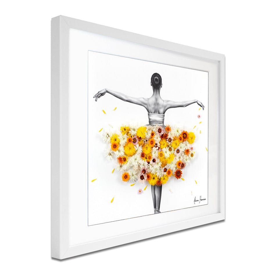 Flower Ballerina Square Framed Art Print wall art product Ashvin Harrison