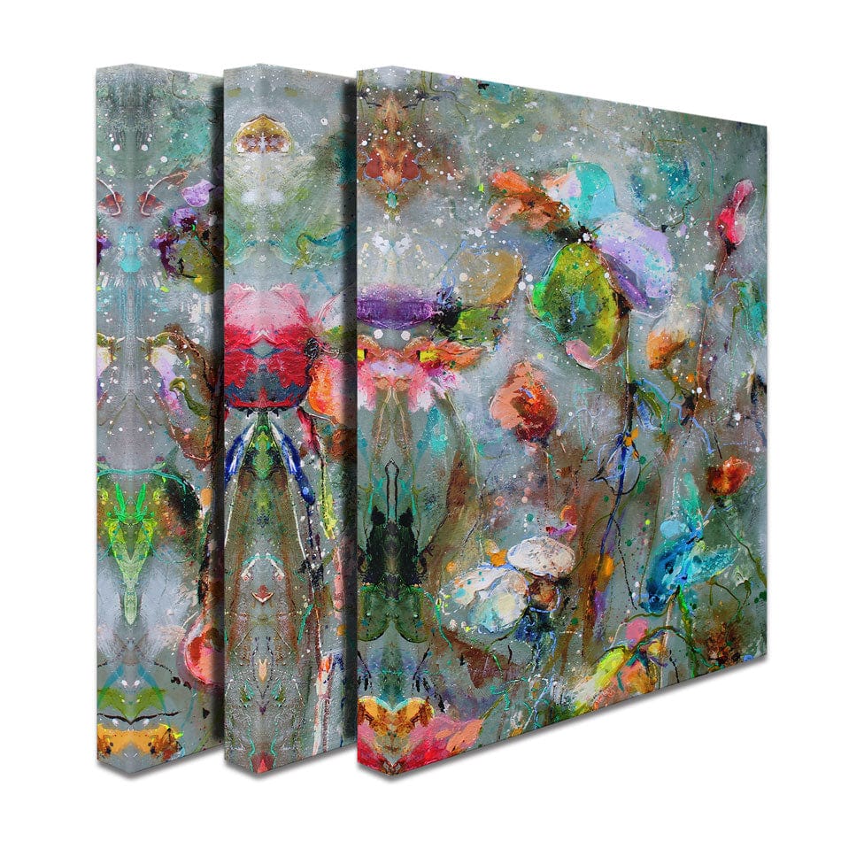 Flowers By Dawn Trio Canvas Print wall art product Studio Paint-Ing