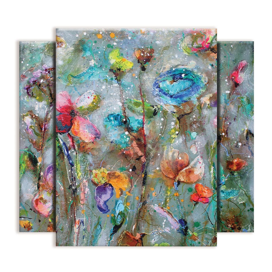 Flowers By Dawn Trio Canvas Print wall art product Studio Paint-Ing