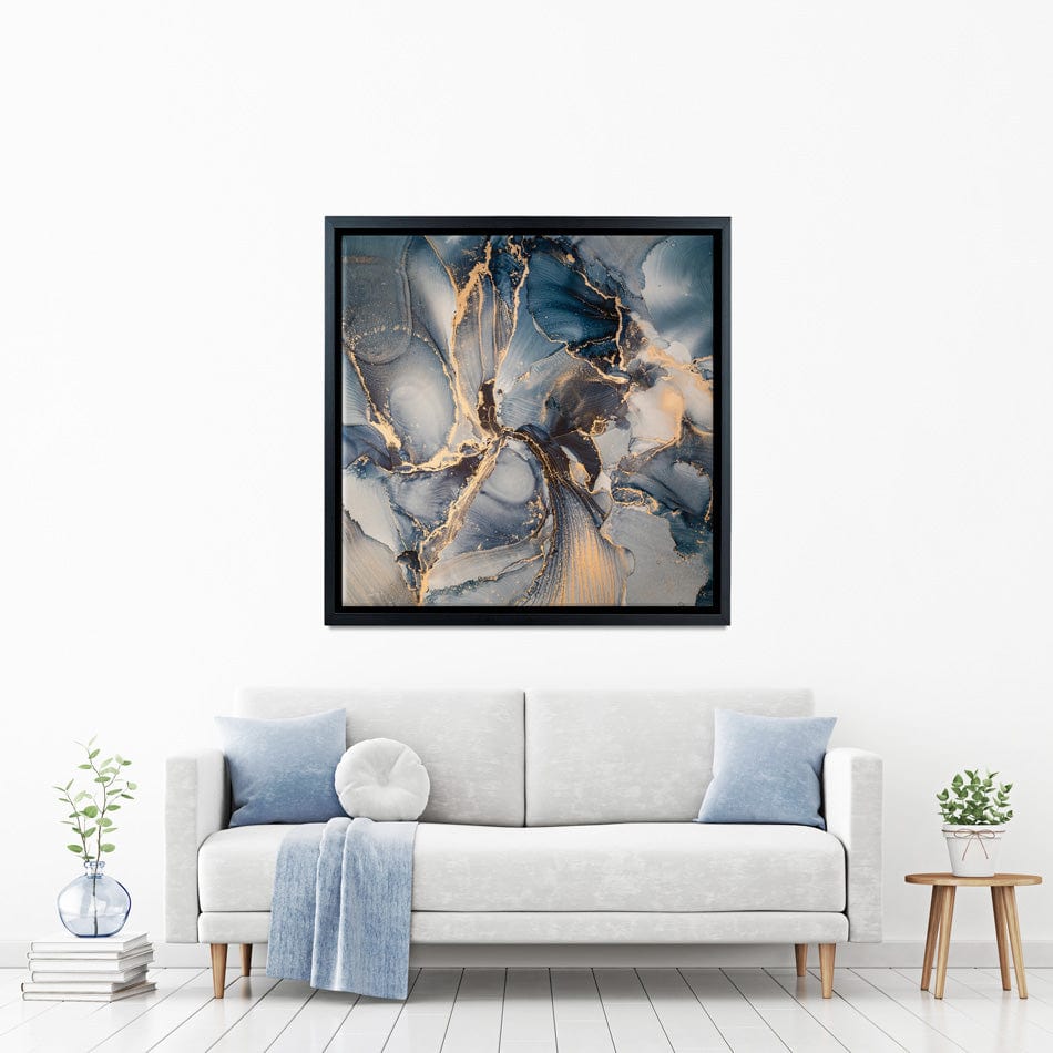 Glowing Marble Square Canvas Print wall art product coldsun777 / Shutterstock