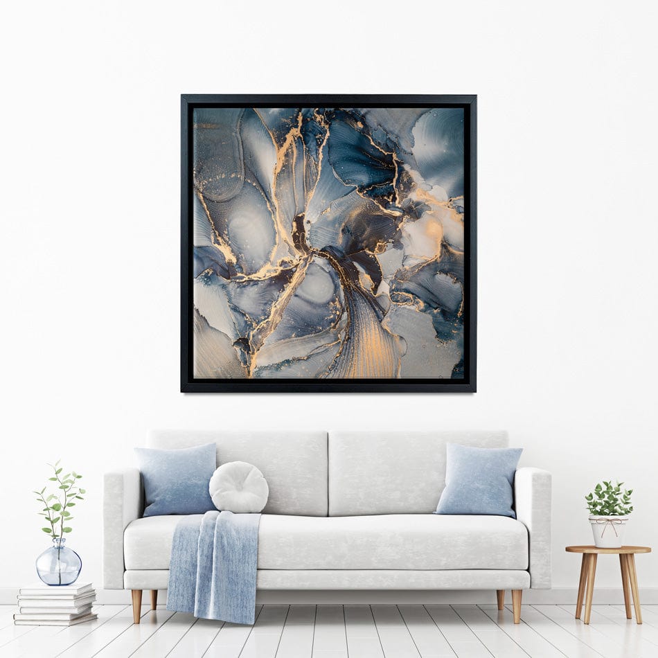 Glowing Marble Square Canvas Print wall art product coldsun777 / Shutterstock