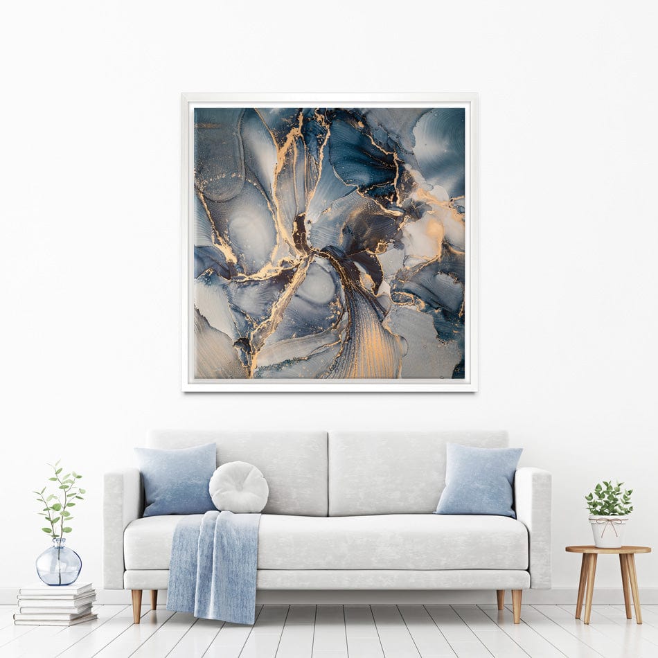 Glowing Marble Square Canvas Print wall art product coldsun777 / Shutterstock