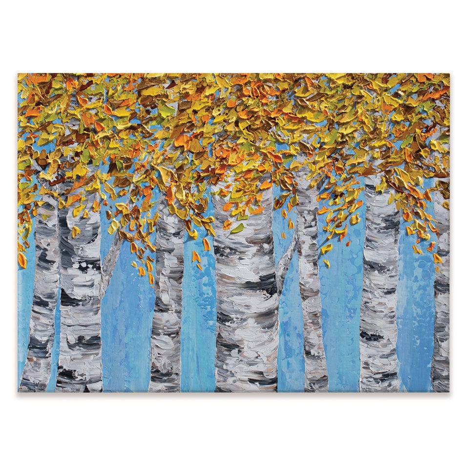 Golden Birches Canvas Print wall art product Olga Tkachyk