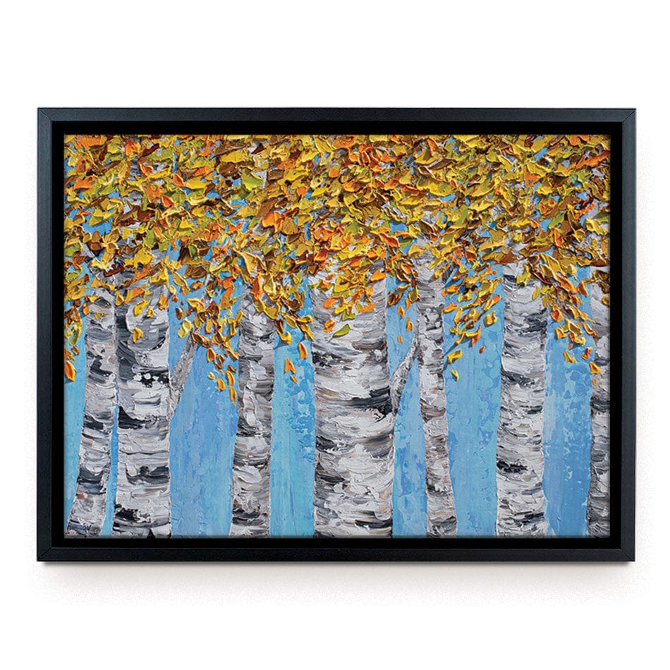 Golden Birches Canvas Print wall art product Olga Tkachyk