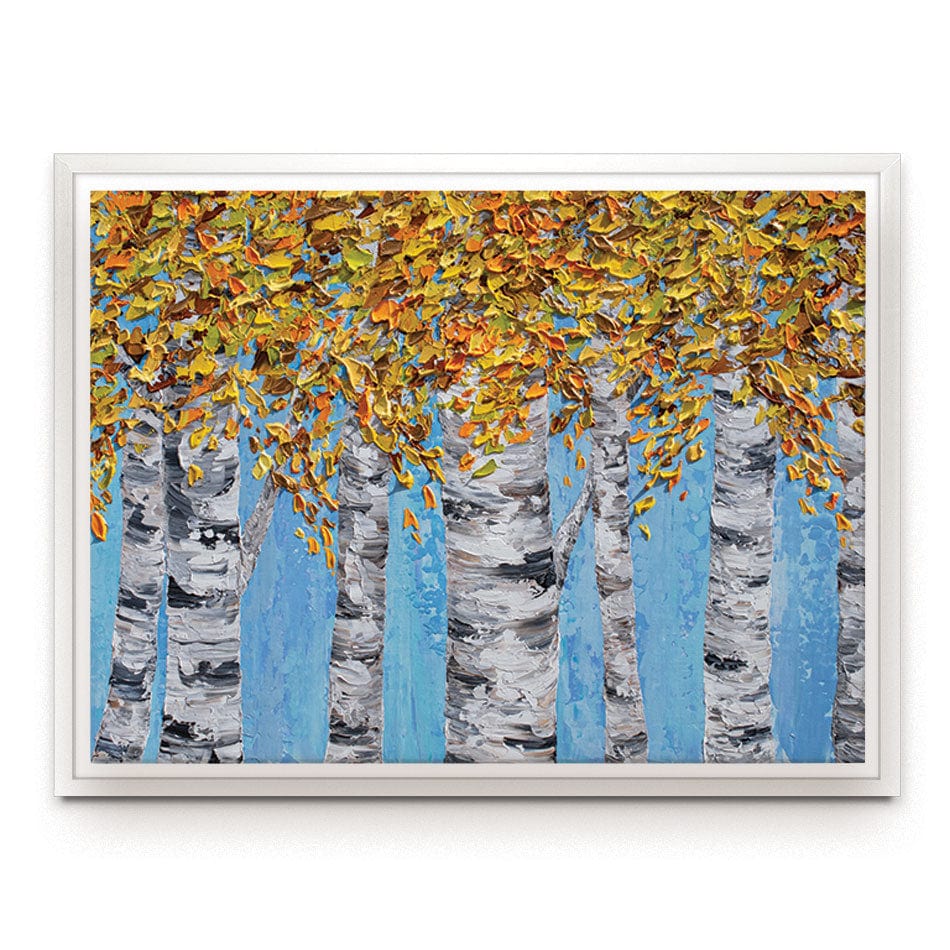 Golden Birches Canvas Print wall art product Olga Tkachyk