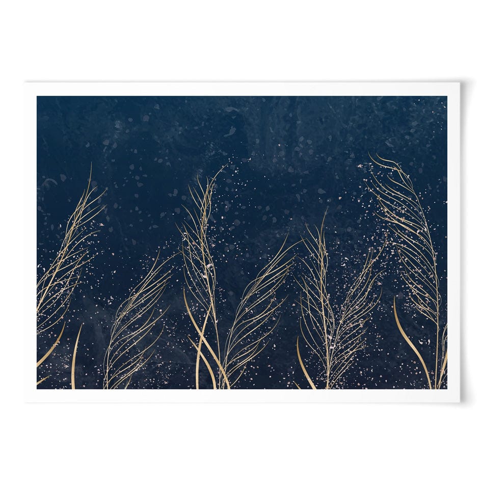 Golden Grass Art Print wall art product / Shutterstock