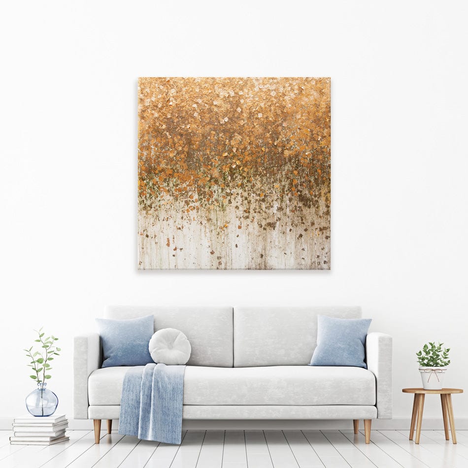 Golden Leaf Wall Square Canvas Print wall art product djero.adlibeshe yahoo.com / Shutterstock