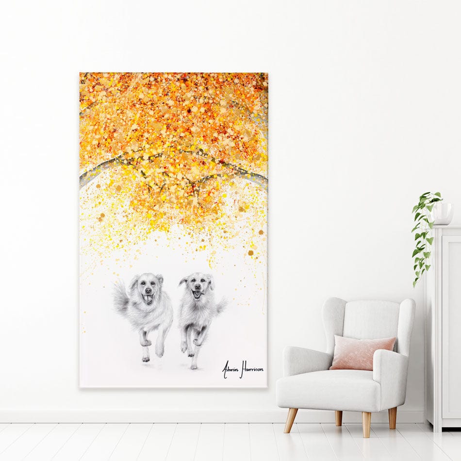 Golden Run Canvas Print wall art product Ashvin Harrison