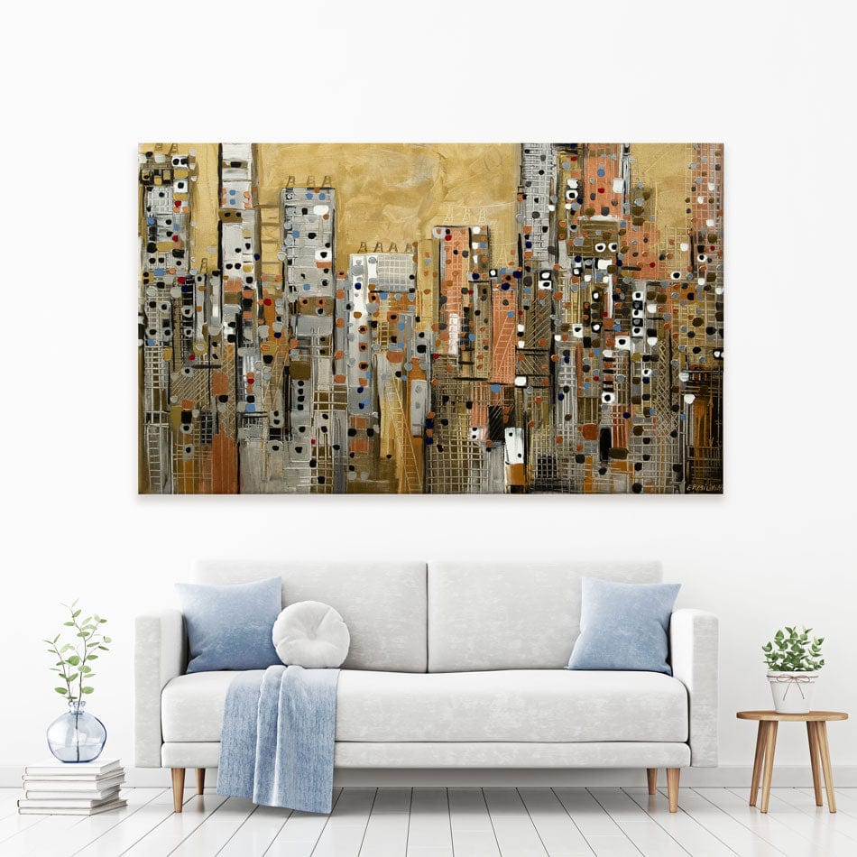 Golden Sky Canvas Print wall art product Ekaterina Ermilkina / Independent