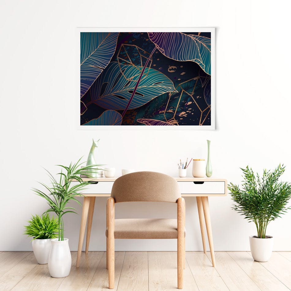 Luxe Palm Abstract Art Print wall art product Gluiki / Shutterstock