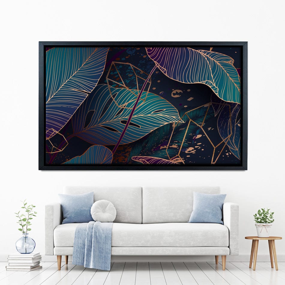 Luxe Palm Abstract Canvas Print wall art product Gluiki / Shutterstock