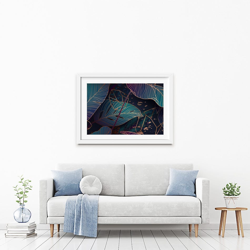 Luxe Palm Abstract Framed Art Print wall art product Gluiki / Shutterstock