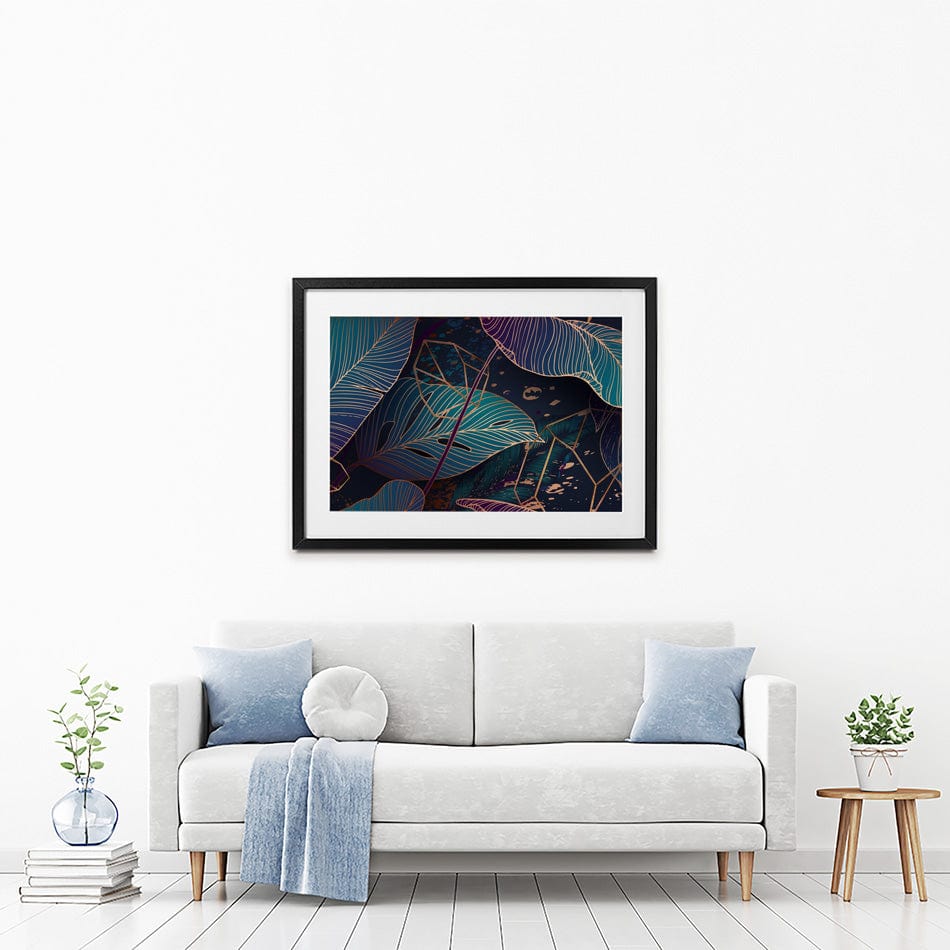 Luxe Palm Abstract Framed Art Print wall art product Gluiki / Shutterstock