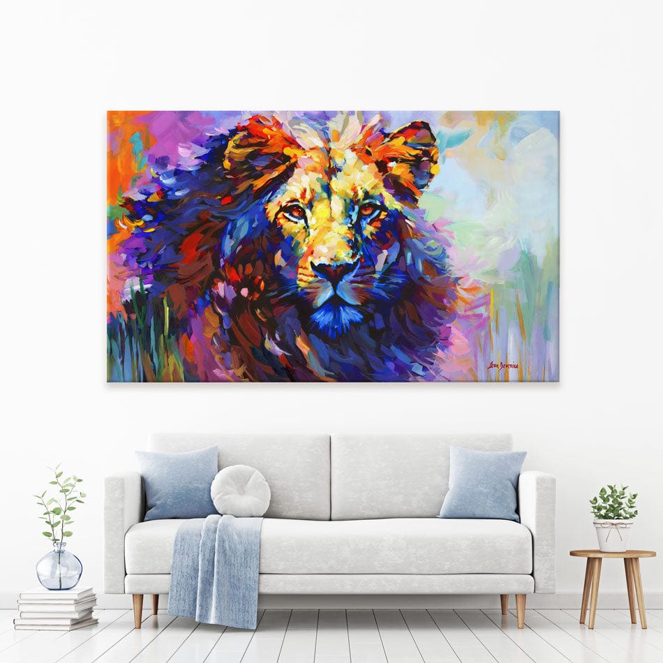 Majestic Lion 2 Canvas Print wall art product Leon Devenice