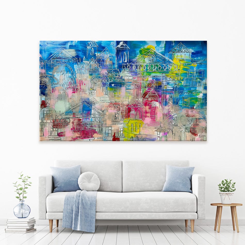 Milan Canvas Print wall art product Scarlet Sky Studio