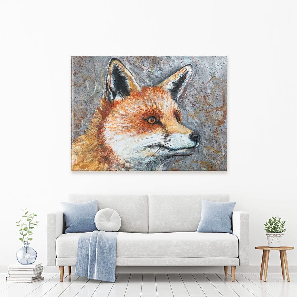 Mr Fox Canvas Print wall art product Jane Brookshaw