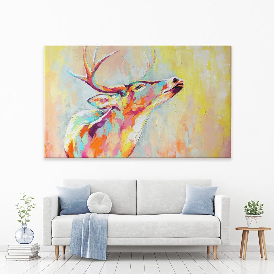 Pastel Deer Canvas Print wall art product Mari Dein / Shutterstock