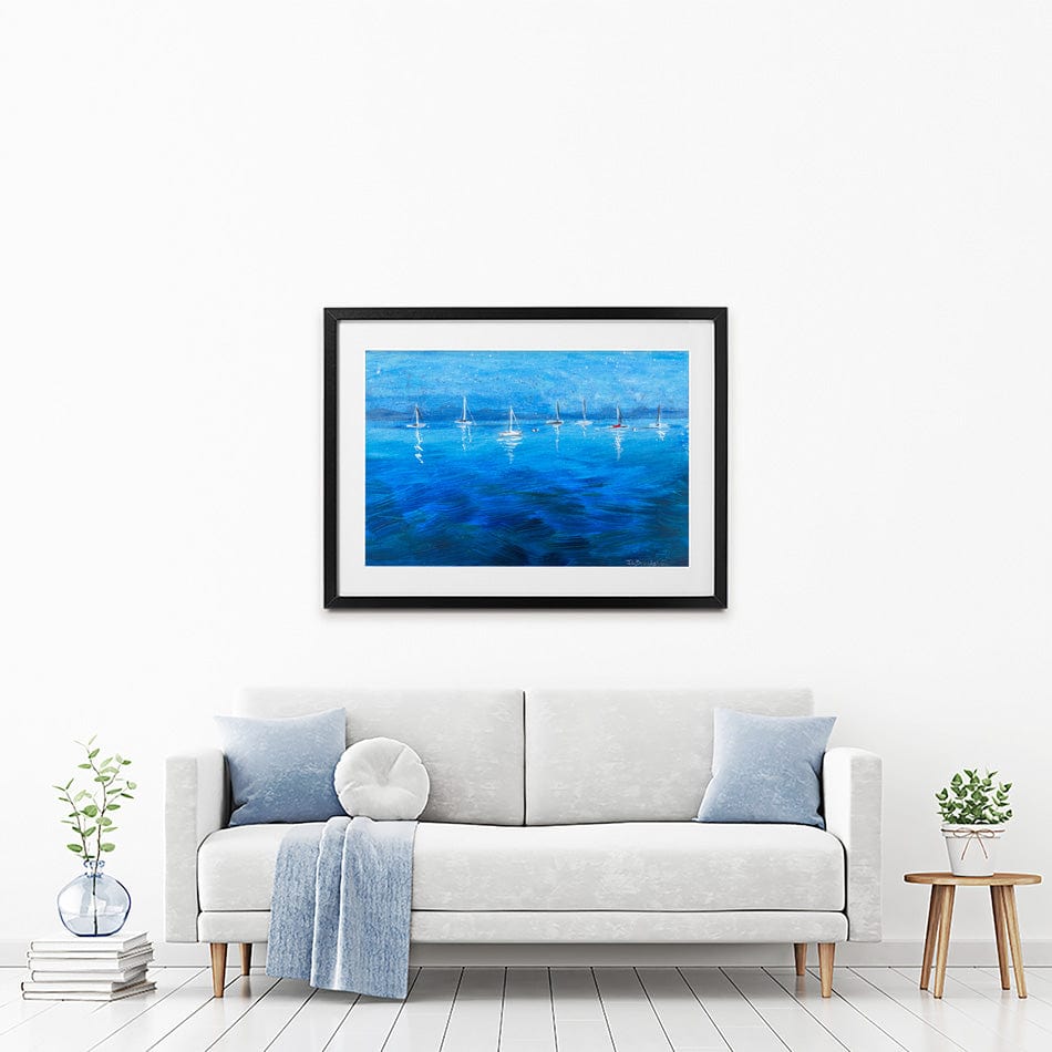 Peaceful Seascape Framed Art Print wall art product Jane Brookshaw