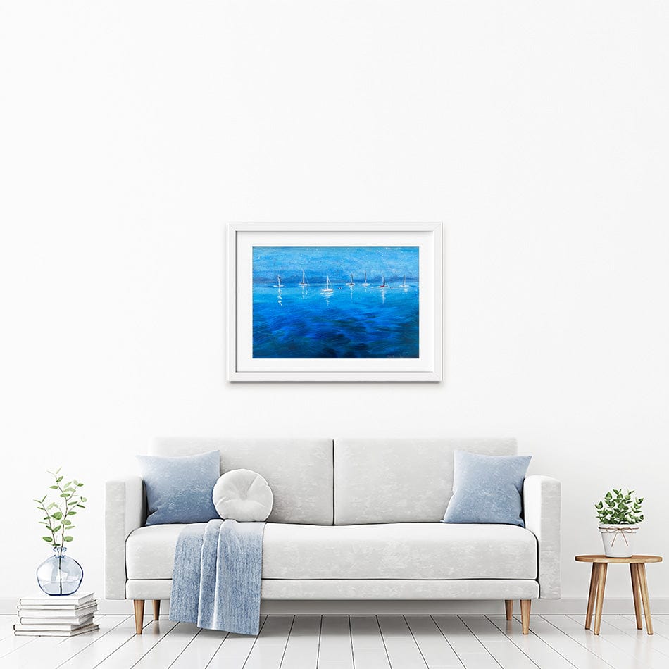 Peaceful Seascape Framed Art Print wall art product Jane Brookshaw