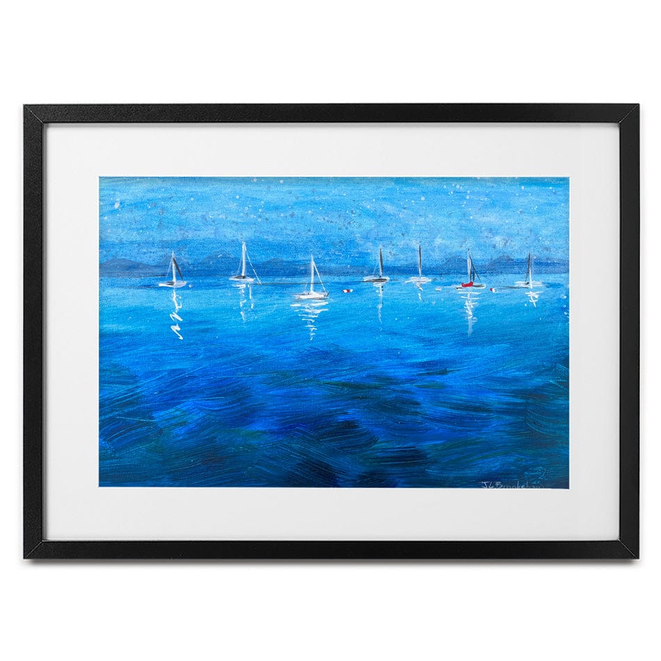 Peaceful Seascape Framed Art Print wall art product Jane Brookshaw