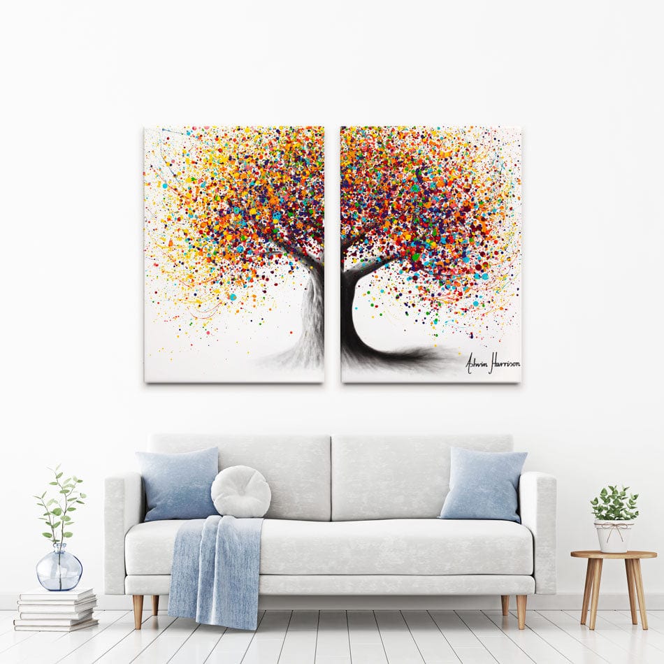 Rainbow Soul Tree Duo Canvas Print wall art product Ashvin Harrison