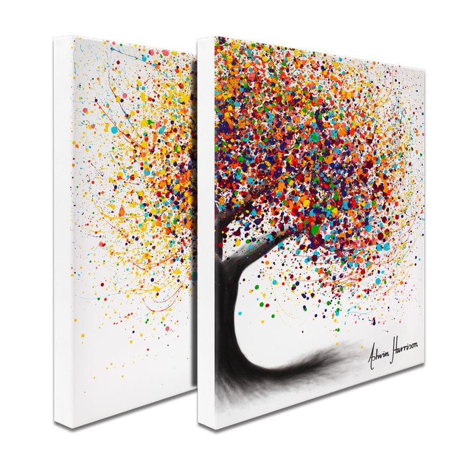 Rainbow Soul Tree Duo Canvas Print wall art product Ashvin Harrison