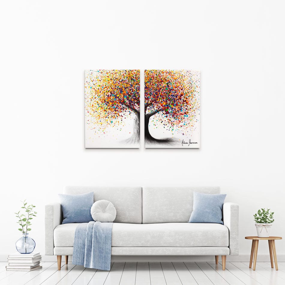 Rainbow Soul Tree Duo Canvas Print wall art product Ashvin Harrison