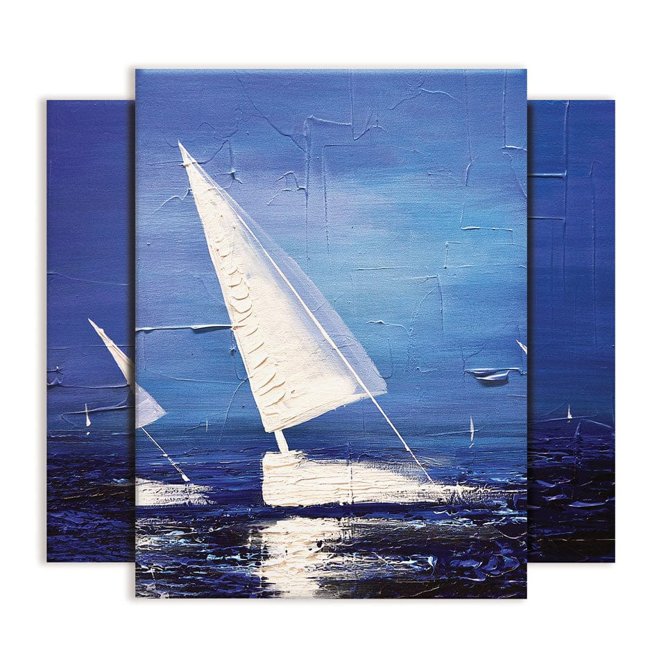 Sea Diamonds Trio Canvas Print wall art product Osnat Tzadok