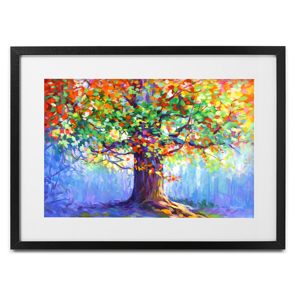 Tree Of Blossoming Romance Framed Art Print wall art product Leon Devenice