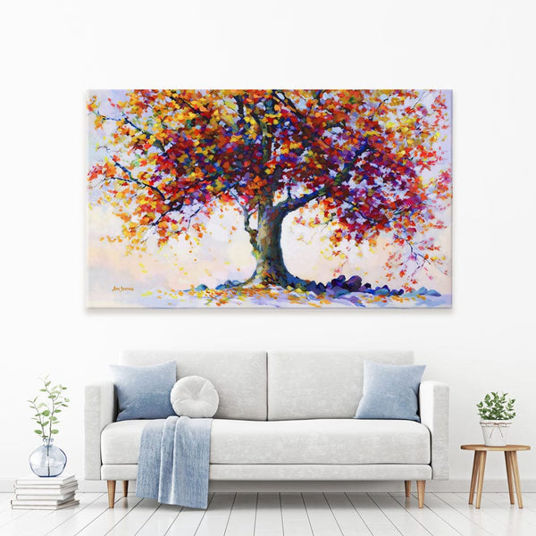 Tree Of Heartfelt Hues Canvas Print – Art Print Shop