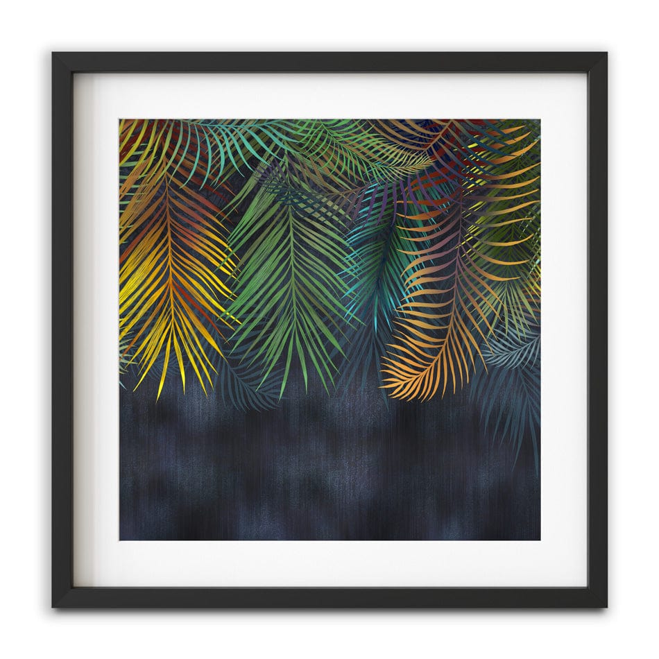 Tropical Hanging Leaves Square Framed Art Print wall art product Katrine_arty / Shutterstock