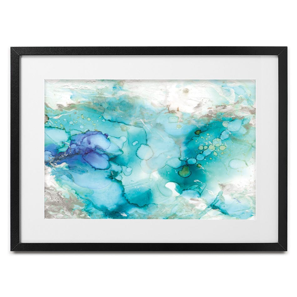 Watercolour In Blue Framed Art Print wall art product Carol Robinson