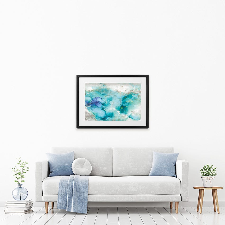 Watercolour In Blue Framed Art Print wall art product Carol Robinson