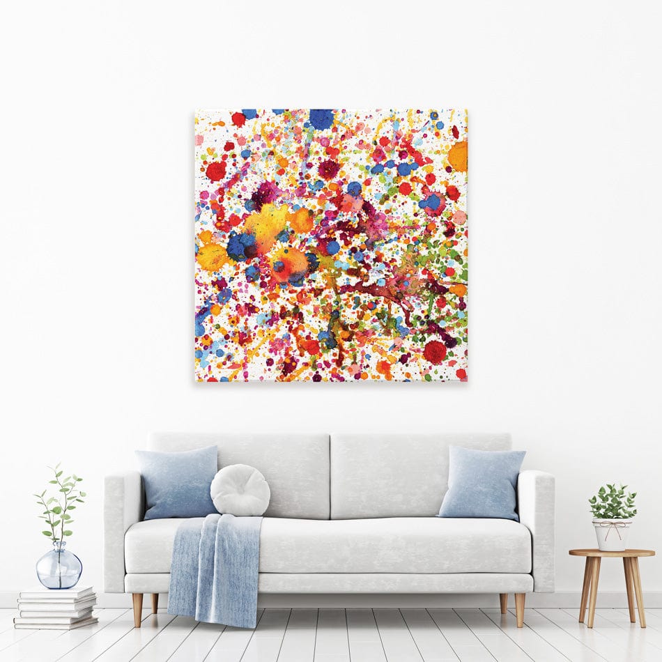 Watercolour Paint Splash Square Canvas Print wall art product stockphoto-graf / Shutterstock