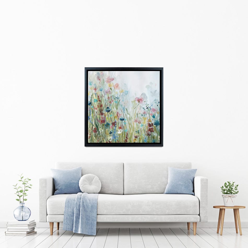 Watercolour Wildflower Meadow Canvas Print wall art product Carol Robinson