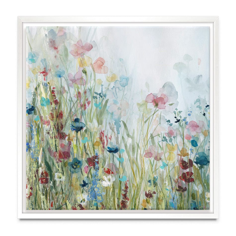 Watercolour Wildflower Meadow Canvas Print wall art product Carol Robinson