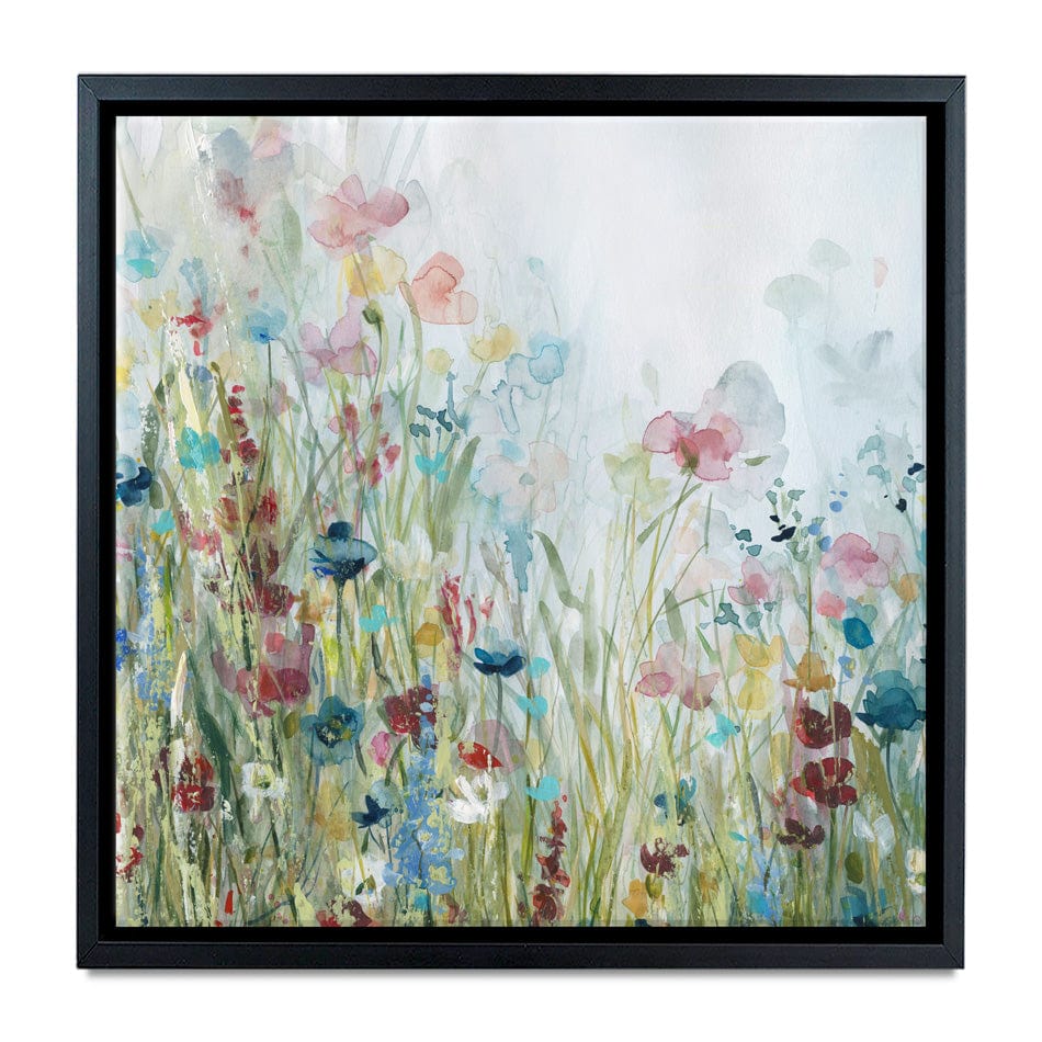 Watercolour Wildflower Meadow Canvas Print wall art product Carol Robinson