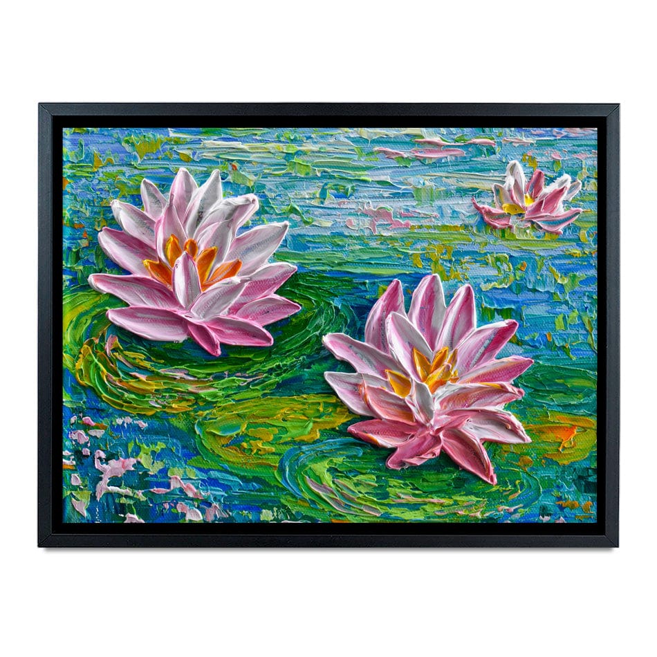 Waterlillies Pond 2 Canvas Print wall art product Olga Tkachyk