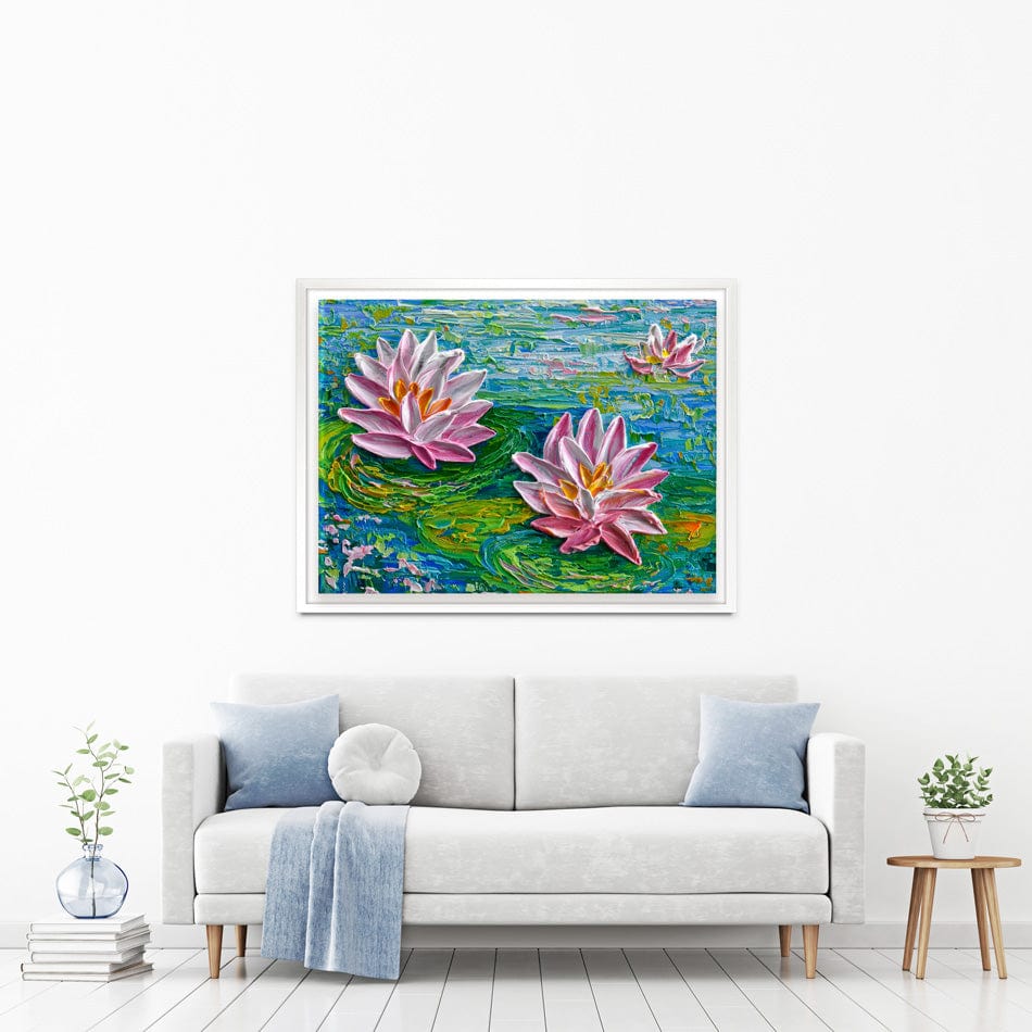 Waterlillies Pond 2 Canvas Print wall art product Olga Tkachyk