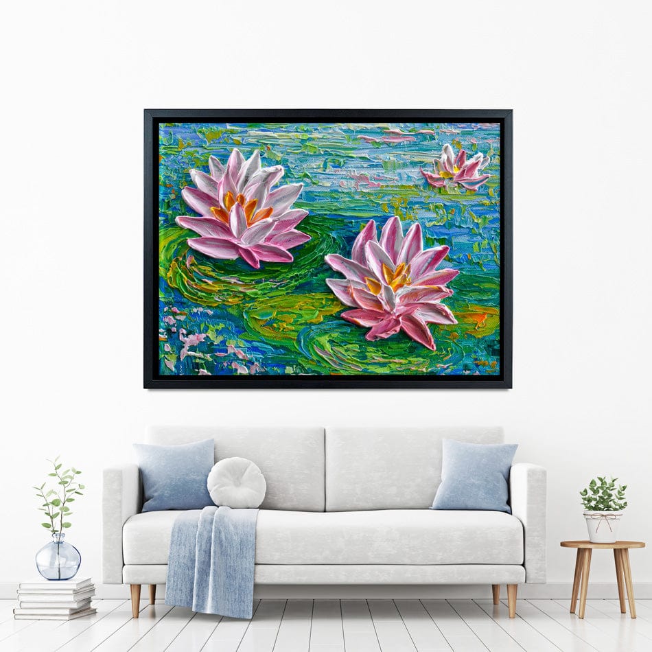 Waterlillies Pond 2 Canvas Print wall art product Olga Tkachyk