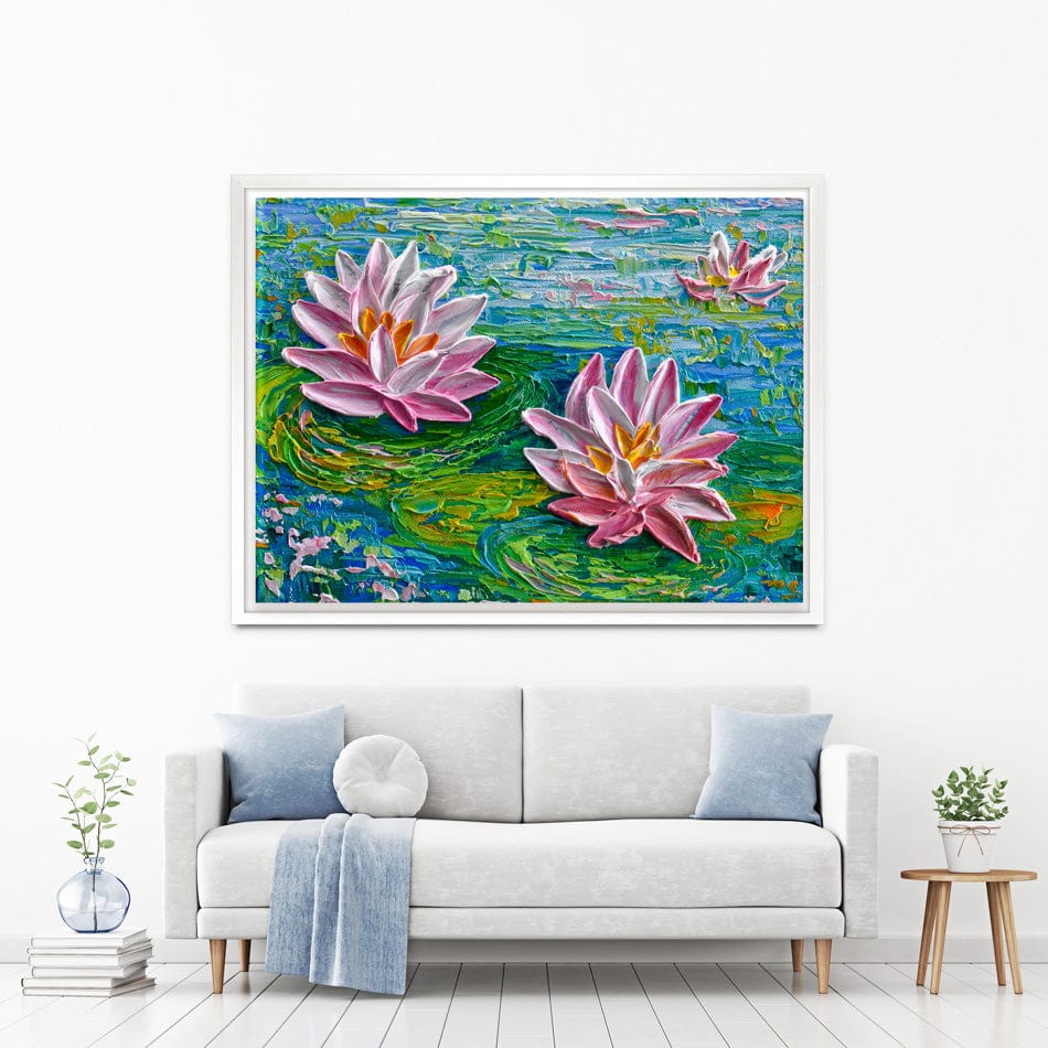 Waterlillies Pond 2 Canvas Print wall art product Olga Tkachyk