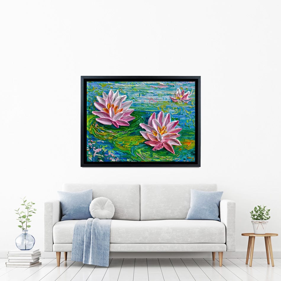 Waterlillies Pond 2 Canvas Print wall art product Olga Tkachyk