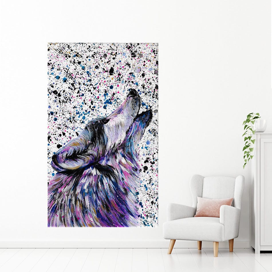 Wolf Mika Canvas Print wall art product Emma LC Art