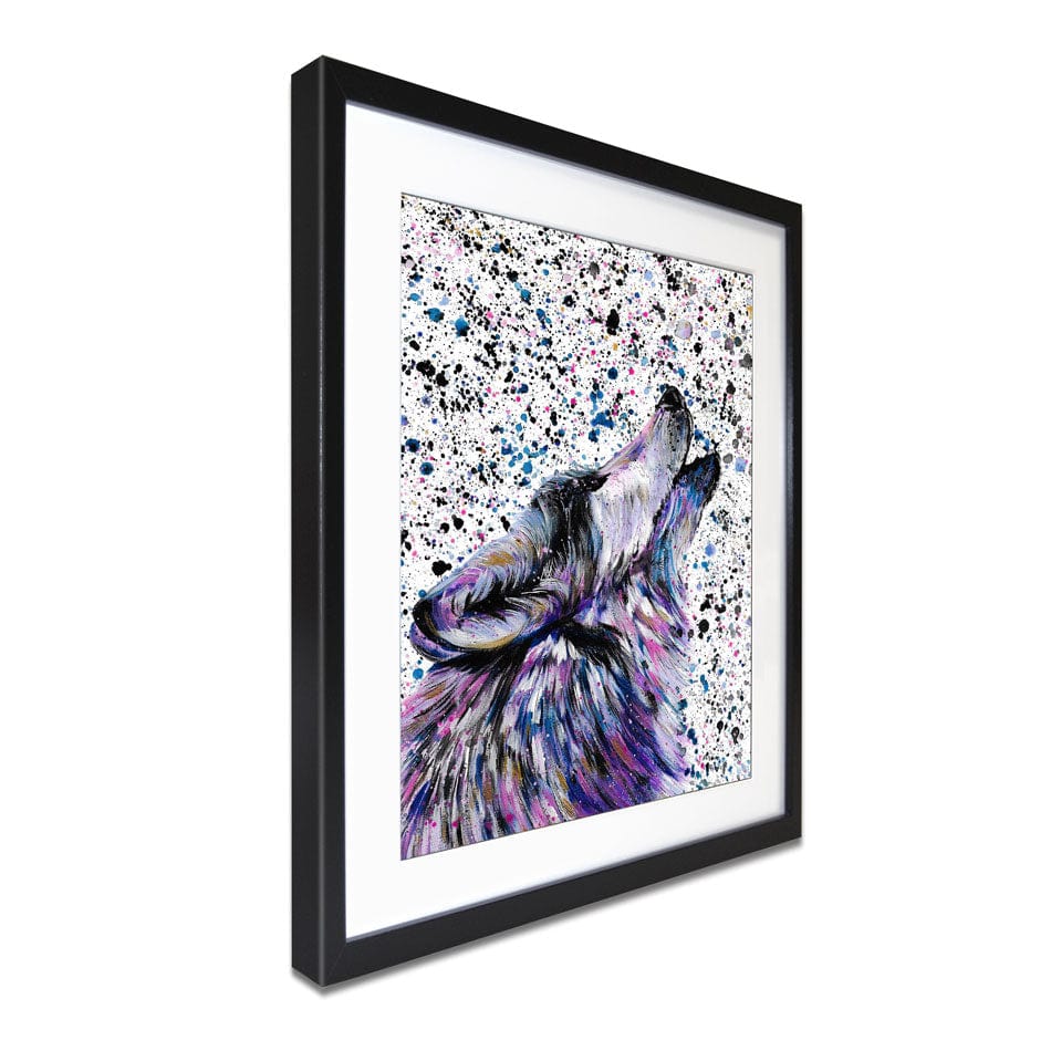 Wolf Mika Framed Art Print wall art product Emma LC Art