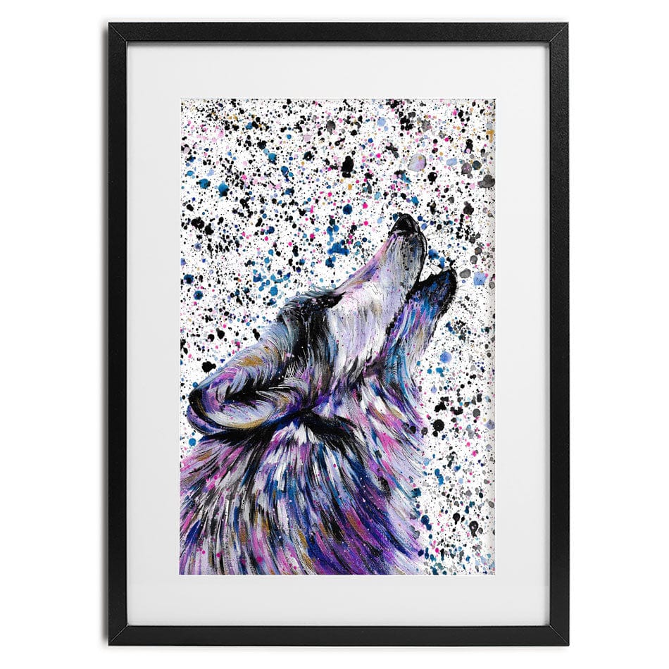 Wolf Mika Framed Art Print wall art product Emma LC Art